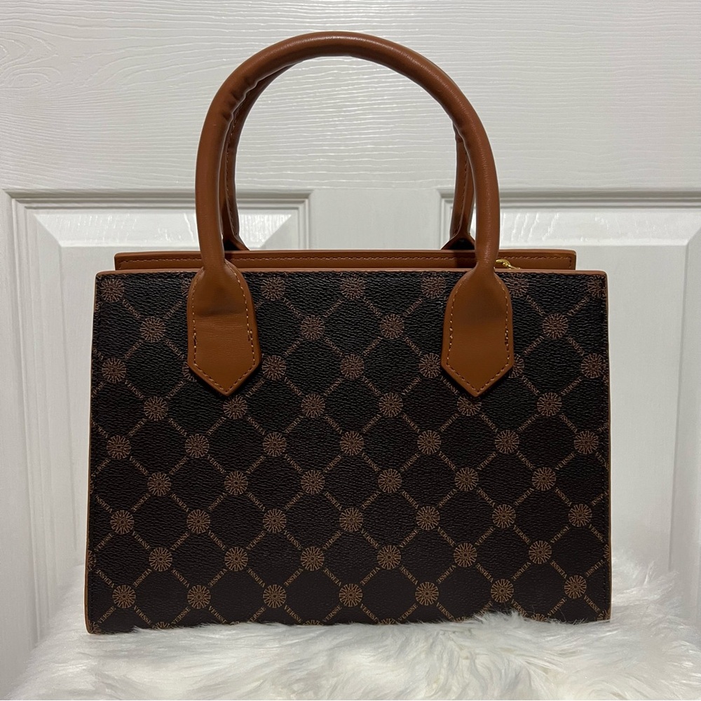 💗 Brown Patterned Handbag - Picture 3 of 12